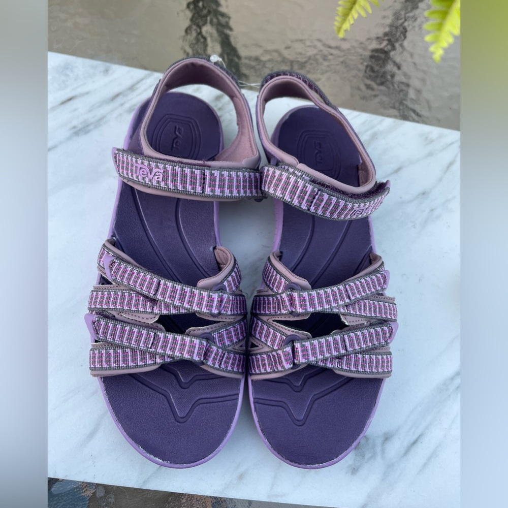 teva sandals purple